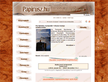 Tablet Screenshot of papirusz.hu